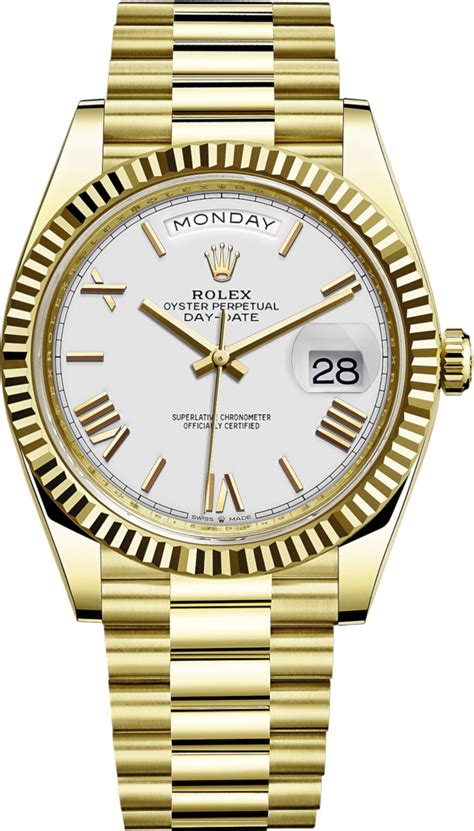 rose gold presidential rolex white face|rolex day date 228238.